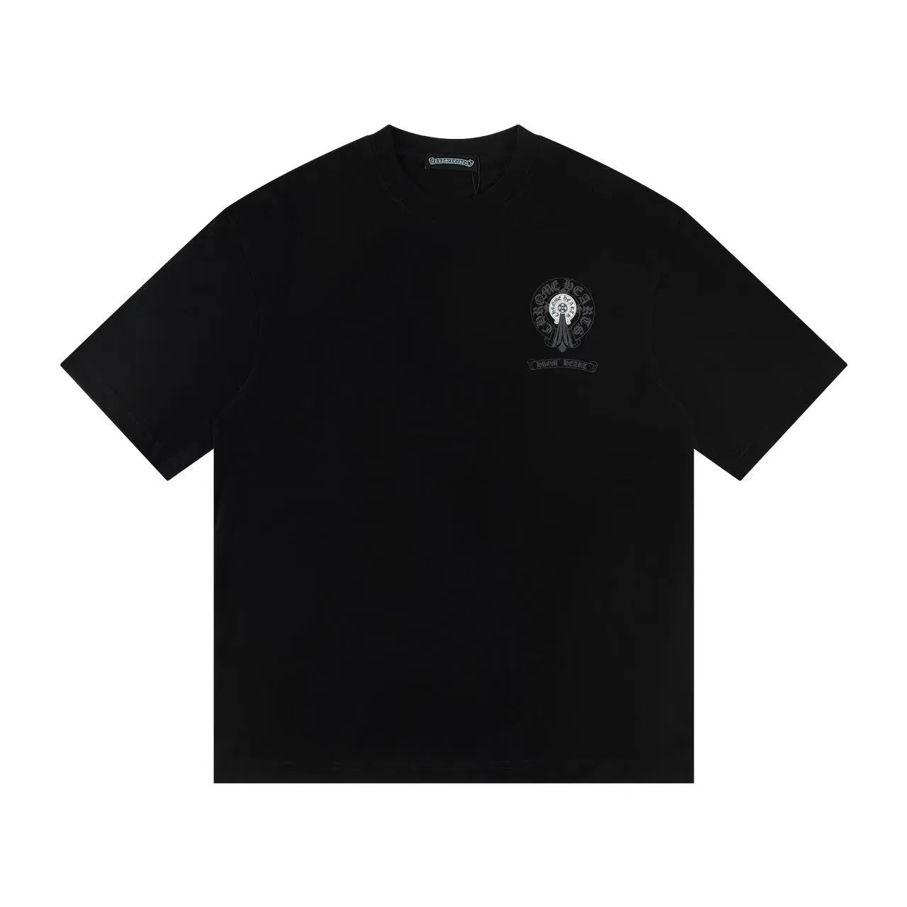 🅿️150 Style: 2025 new Croix Heart short-sleeved T-shirt Material: High version 300g double yarn combed cotton Size: S～XL Color: Black Style number: Z009